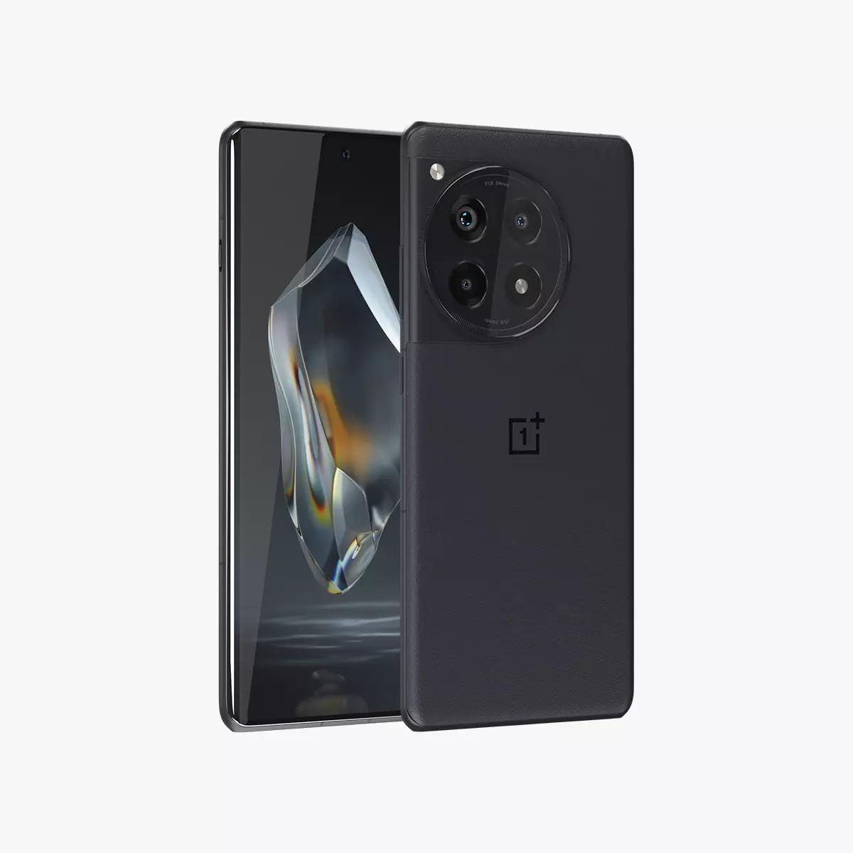 OnePlus 12R Black Low-poly 3D model_0
