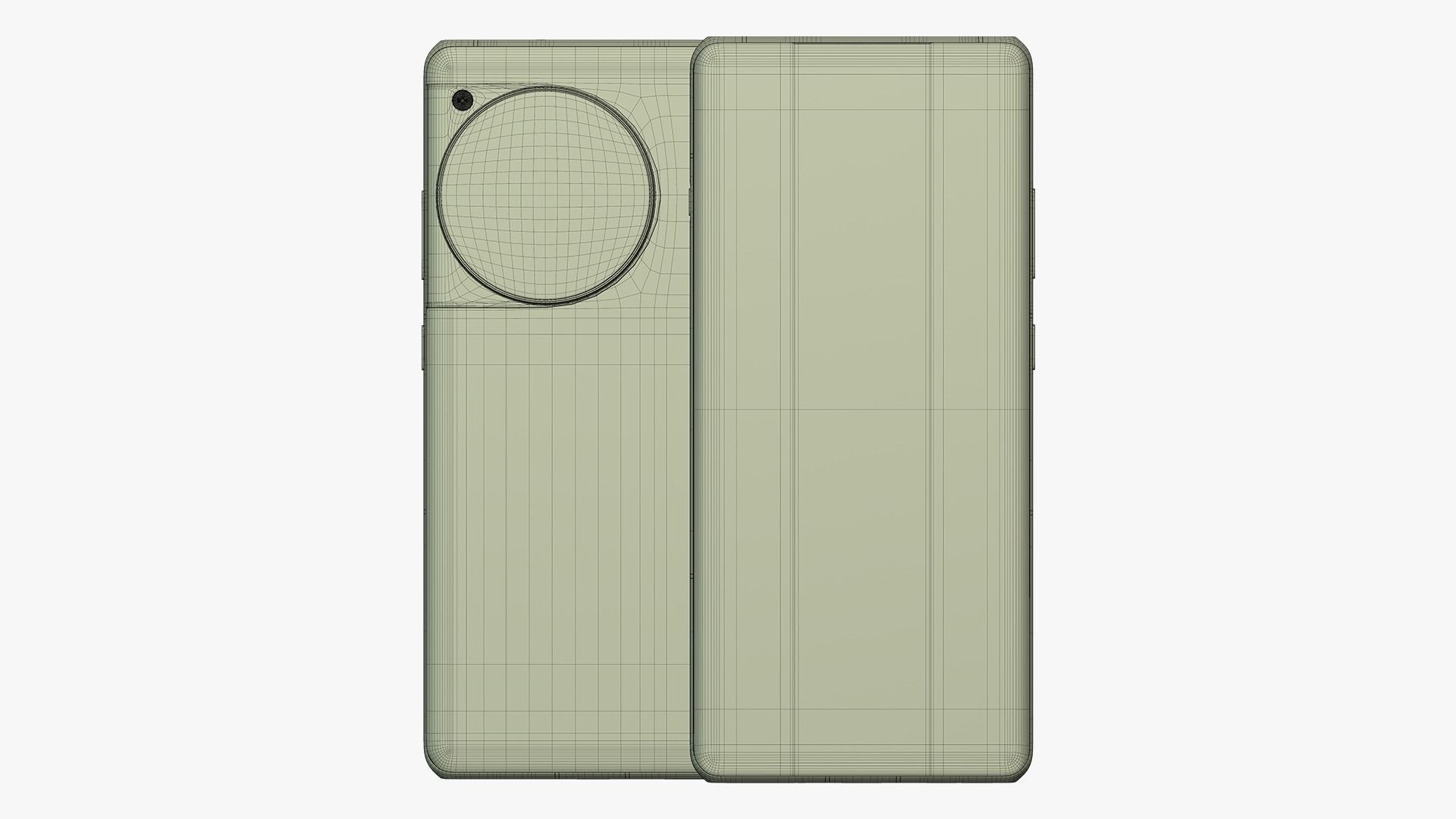 OnePlus 12R Black Low-poly 3D model_11