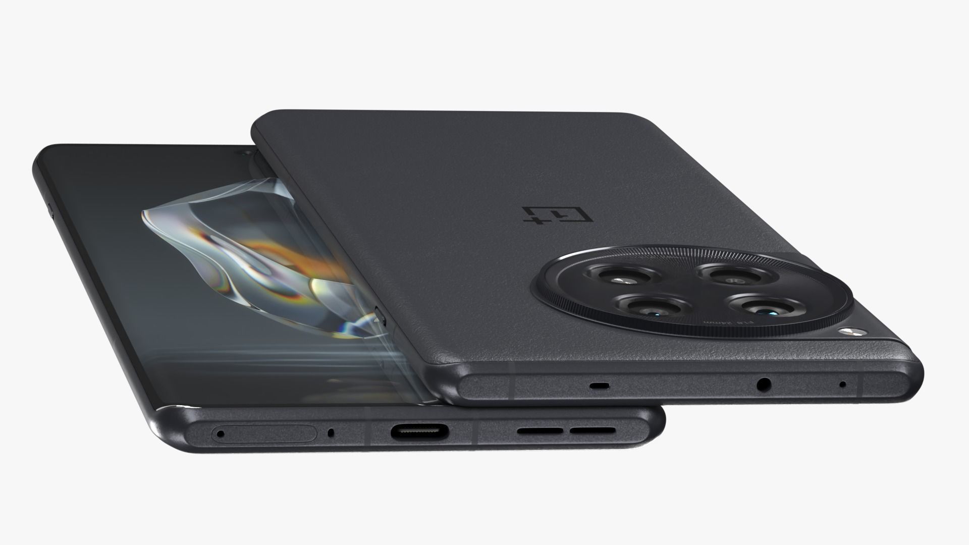 OnePlus 12R Black Low-poly 3D model_6