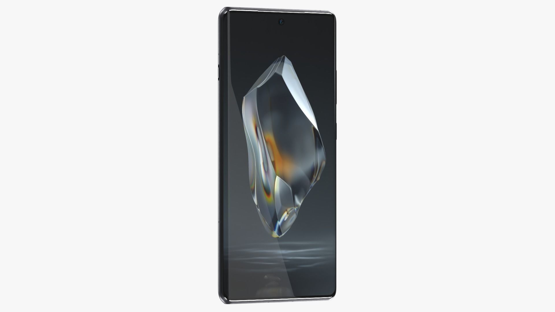OnePlus 12R Black Low-poly 3D model_8
