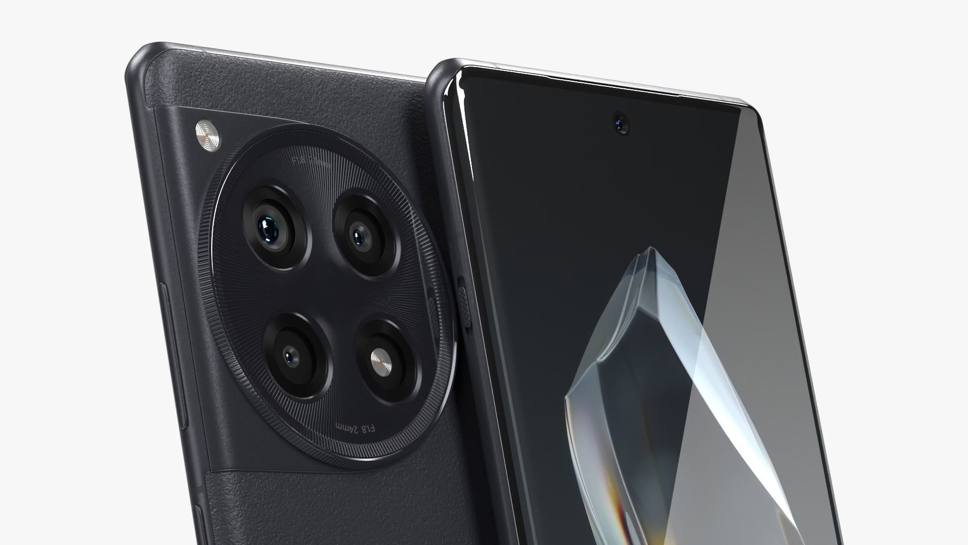 OnePlus 12R Black Low-poly 3D model_3