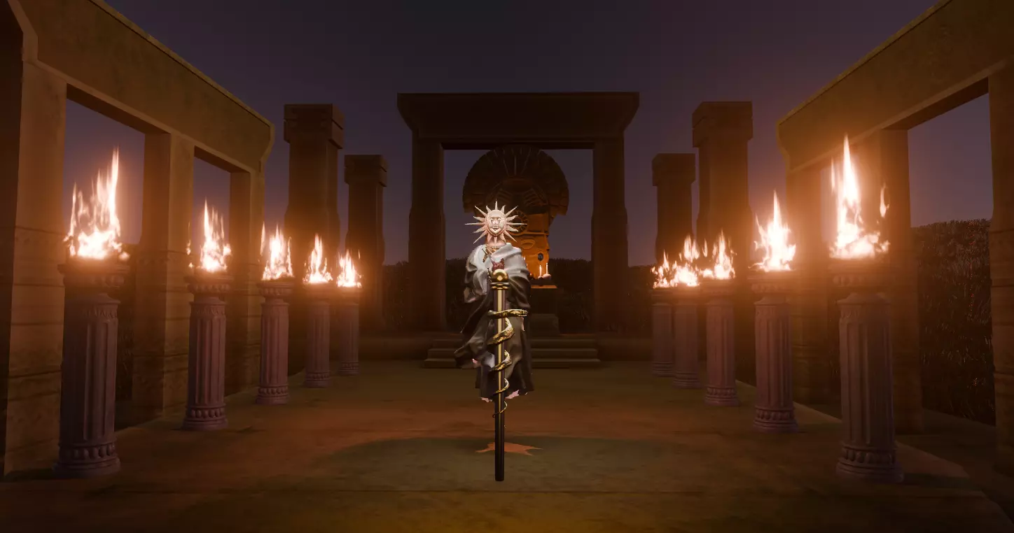 Temple Animation 3D model_0