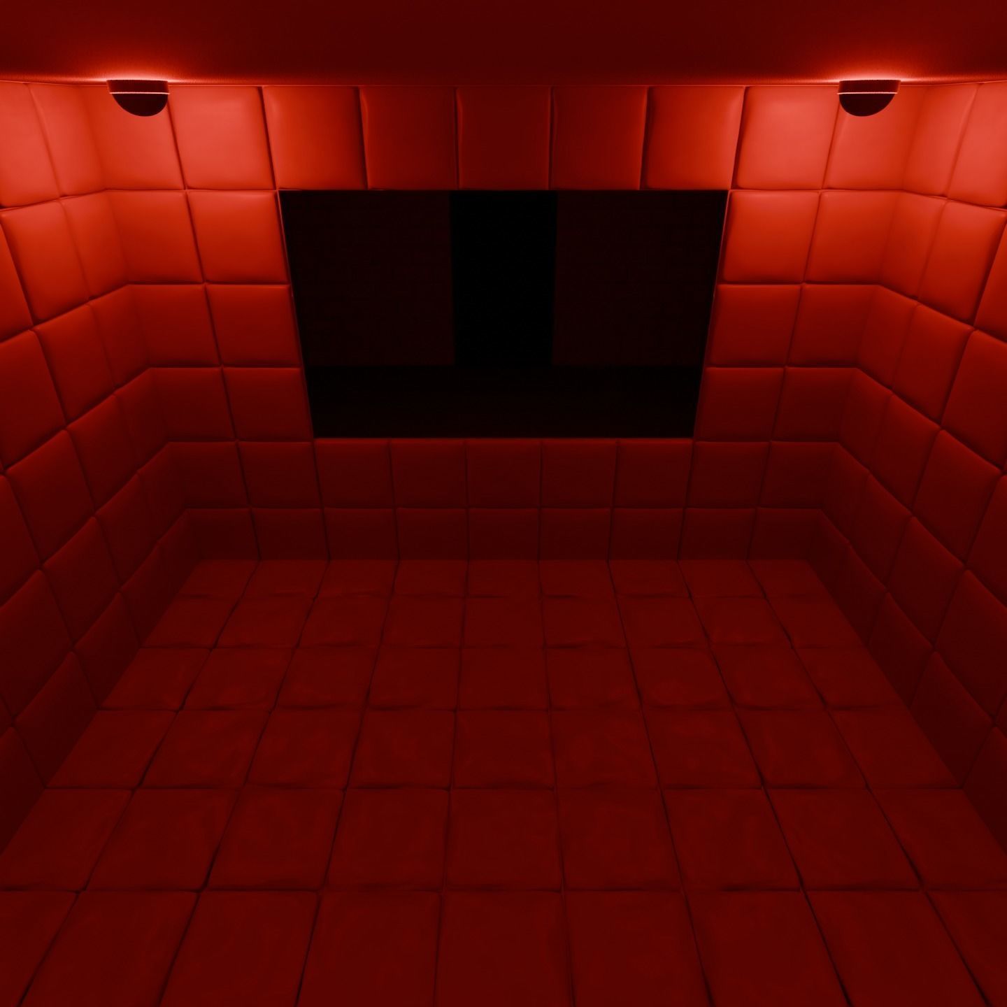 Psych Ward Padded Room and Interrogation Room Low-poly 3D model_3