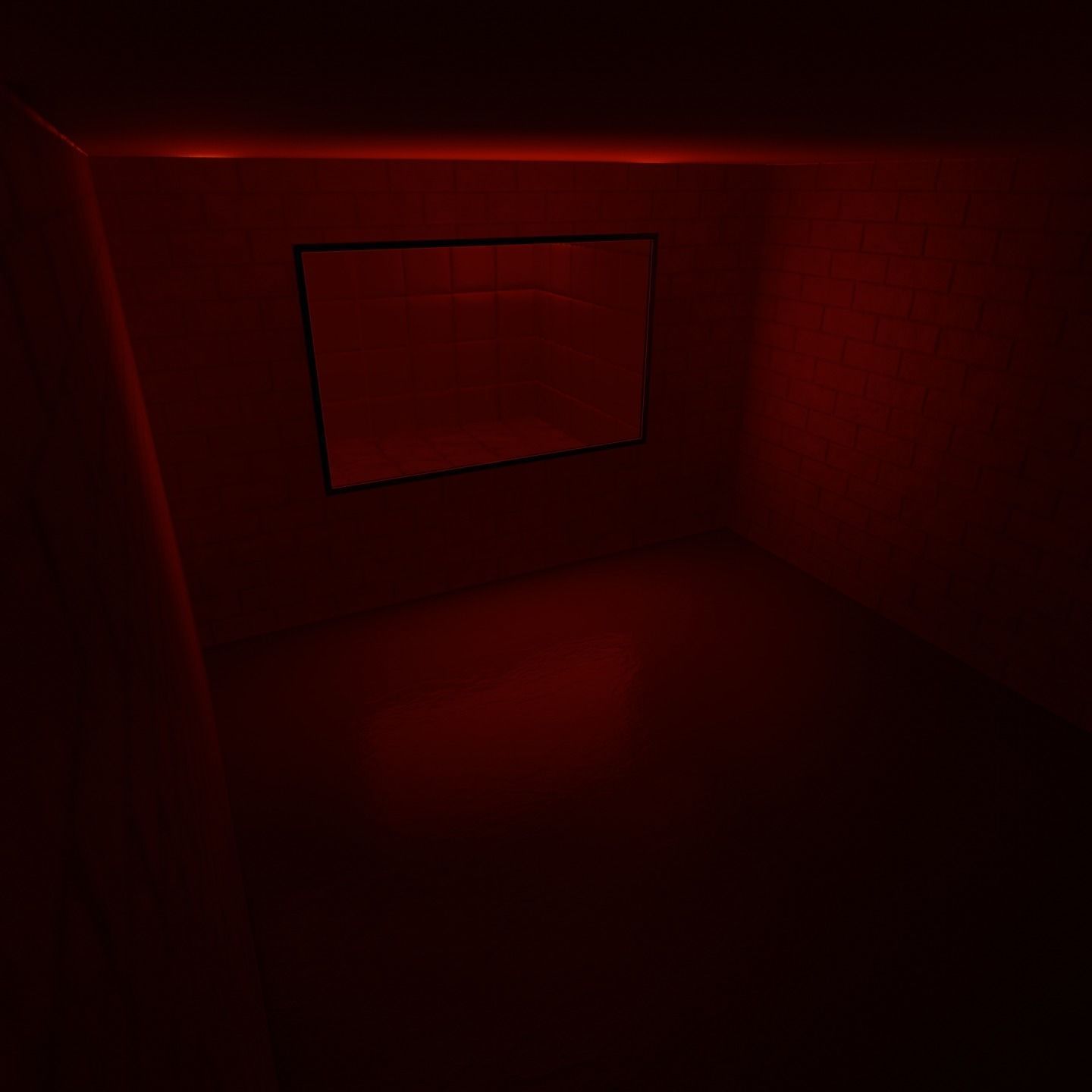Psych Ward Padded Room and Interrogation Room Low-poly 3D model_1