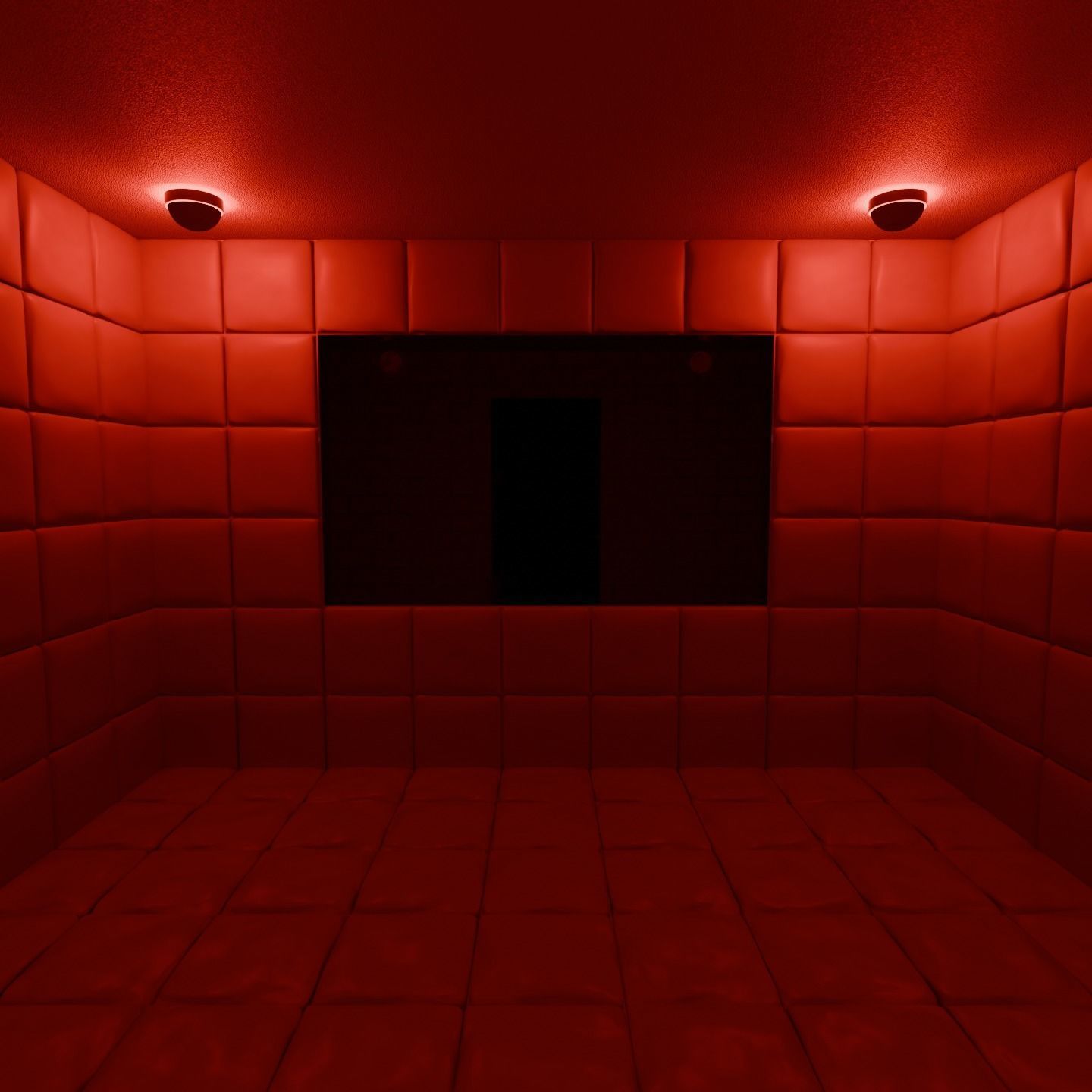 Psych Ward Padded Room and Interrogation Room Low-poly 3D model_5