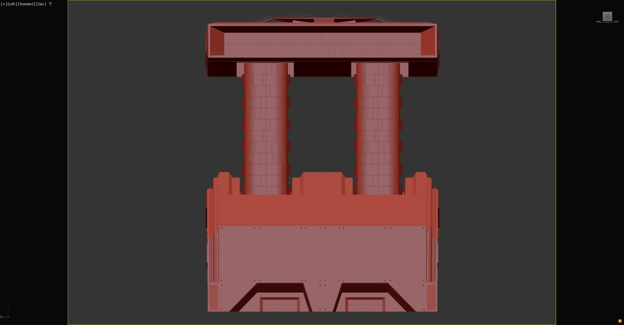 Modular futuristic sci-fi building  3D model_10