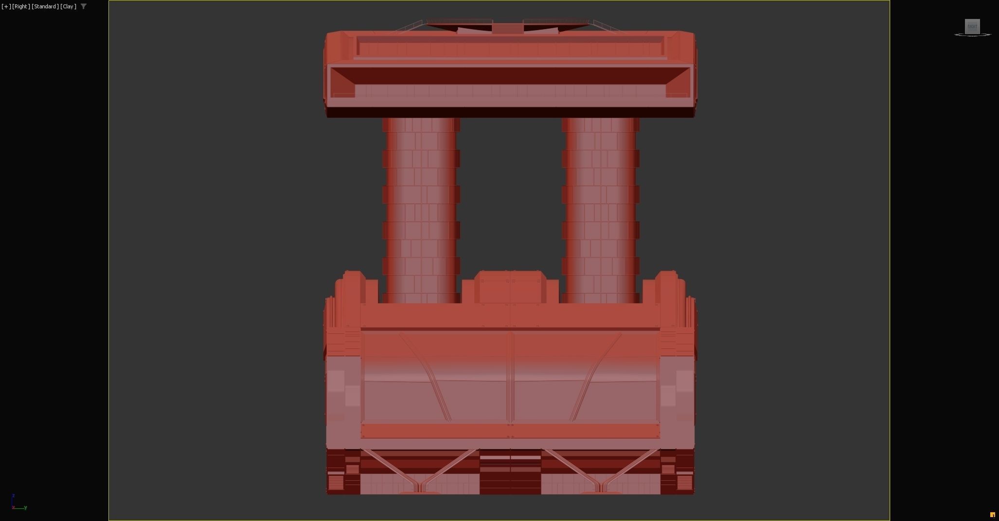 Modular futuristic sci-fi building  3D model_11