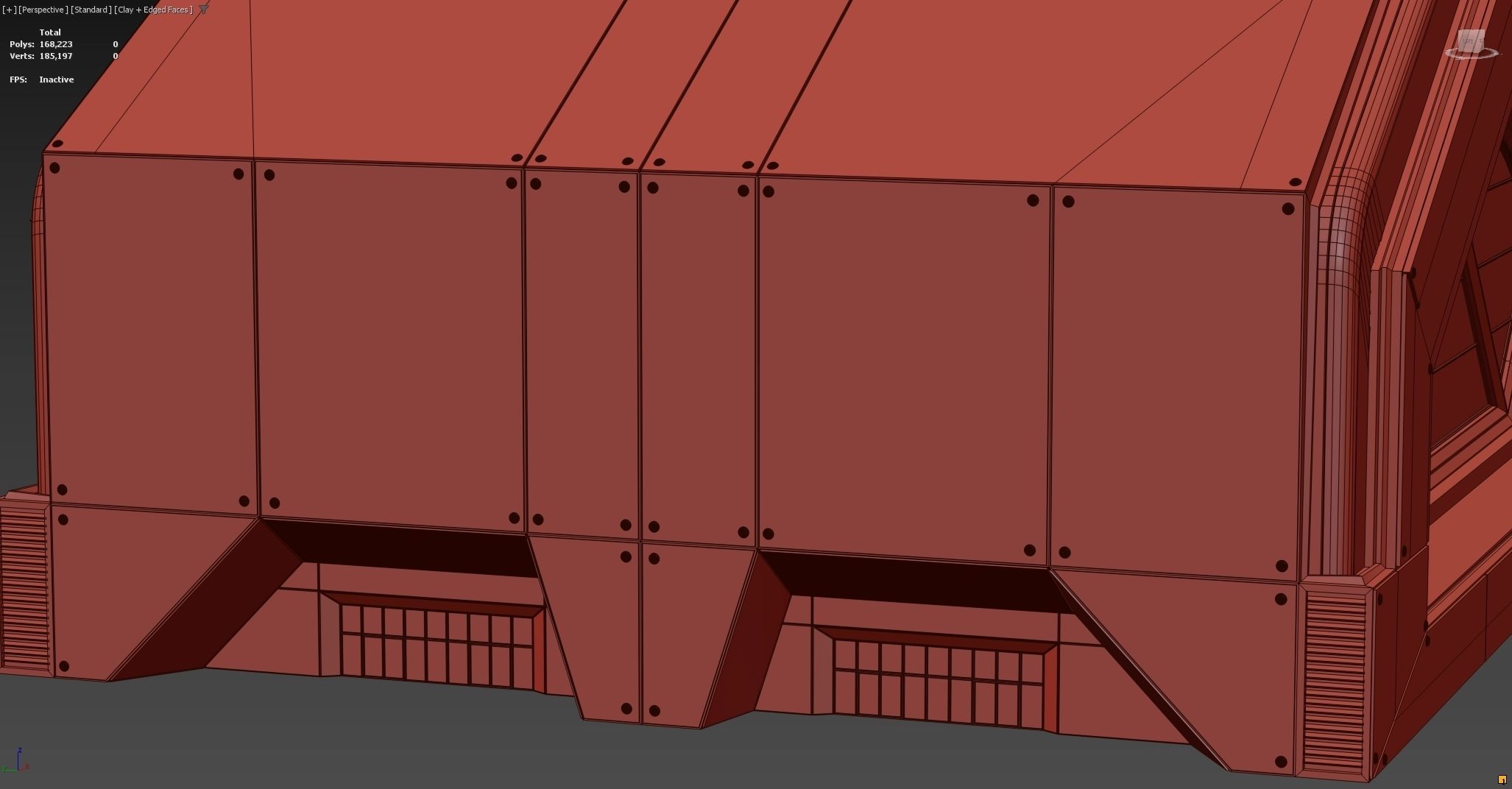 Modular futuristic sci-fi building  3D model_15