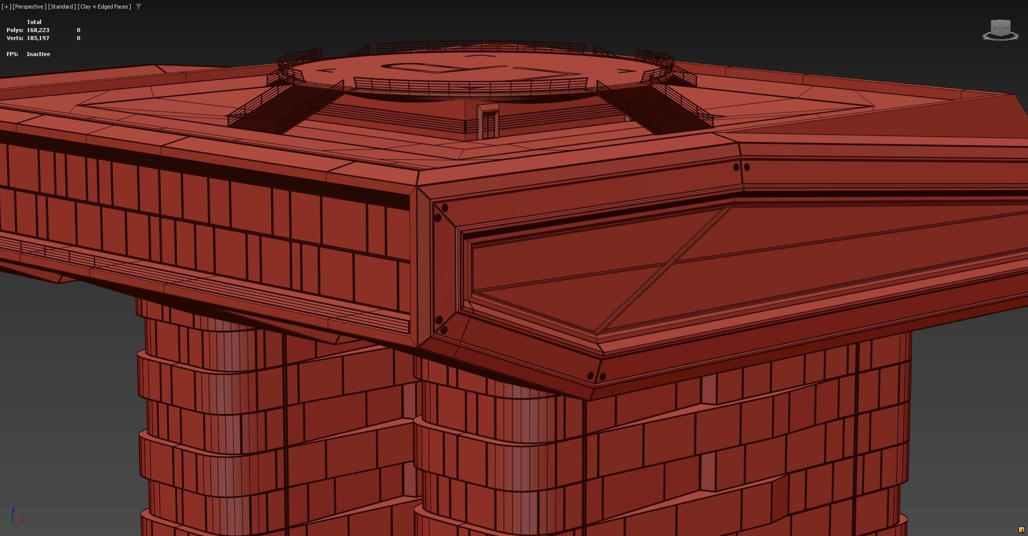 Modular futuristic sci-fi building  3D model_17