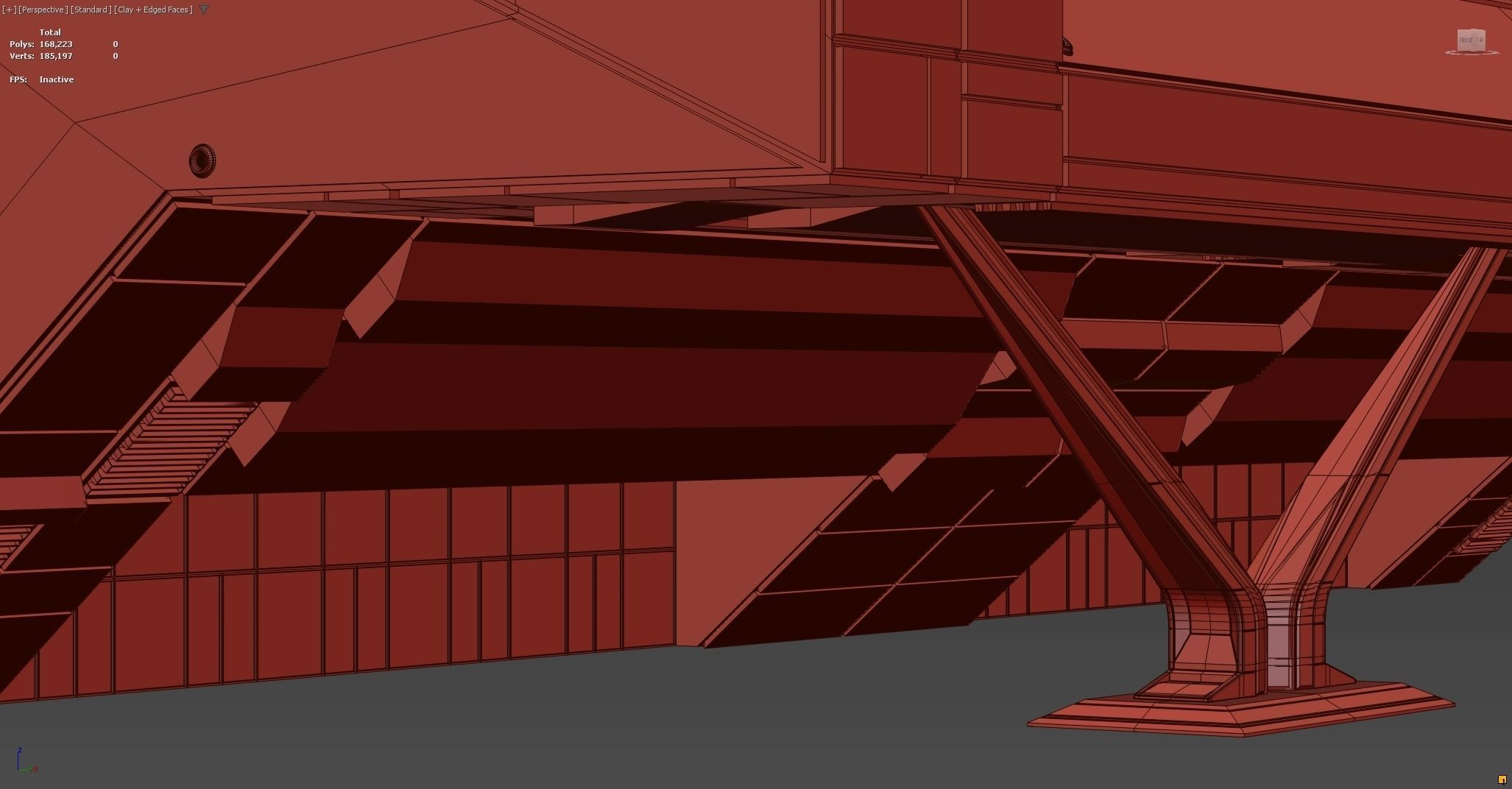 Modular futuristic sci-fi building  3D model_13