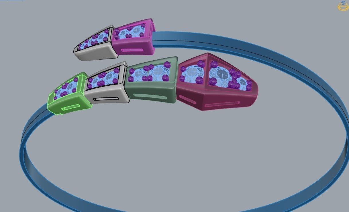 Bvlgari Bracelet 3D print model_3