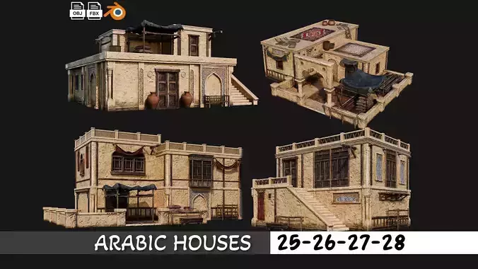 25-28 - Arabic Houses 4K