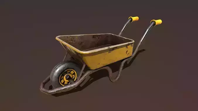 Stylized Wheelbarrow