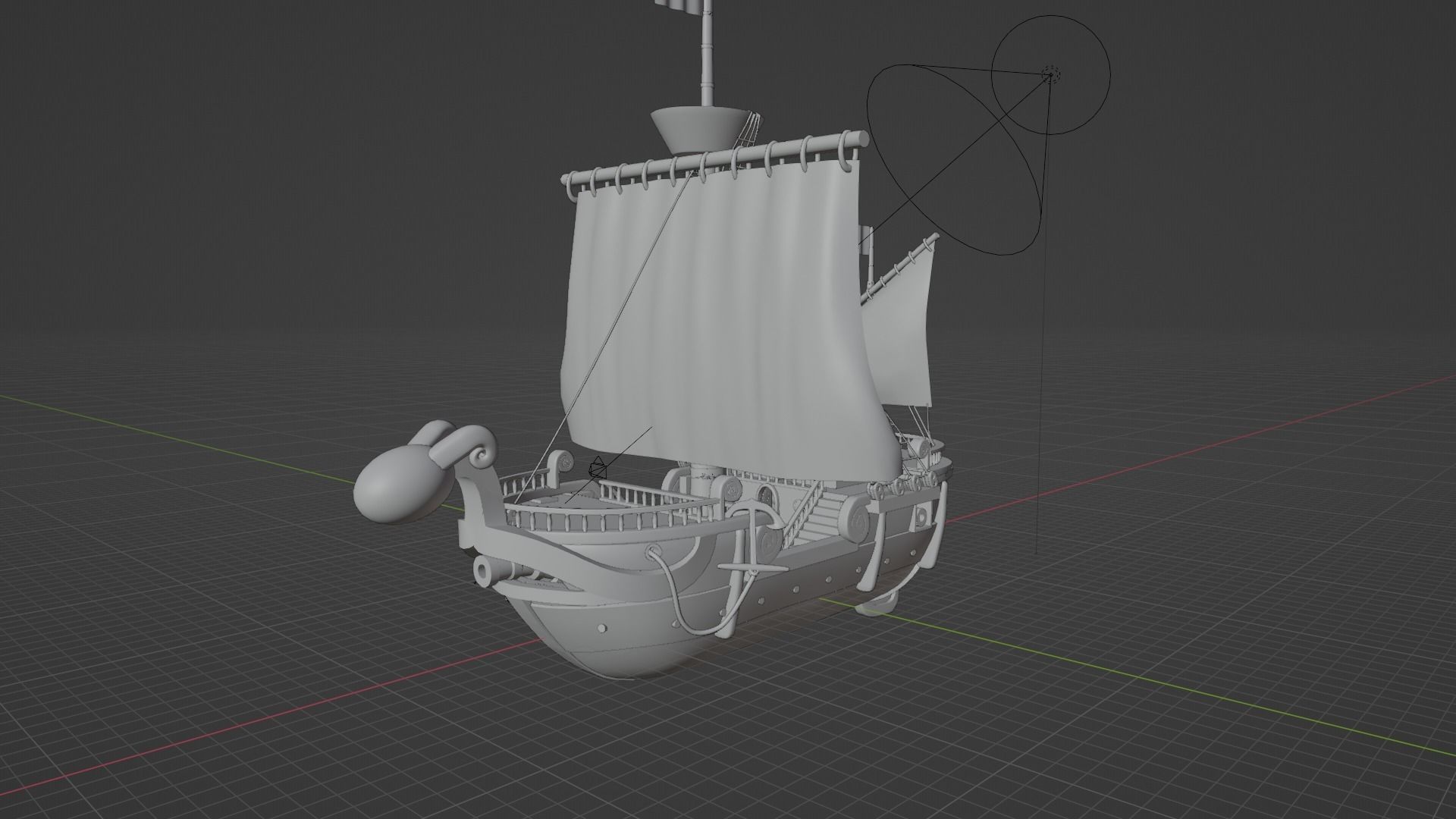 Going Merry One Piece Complete With Rooms 3D model_19