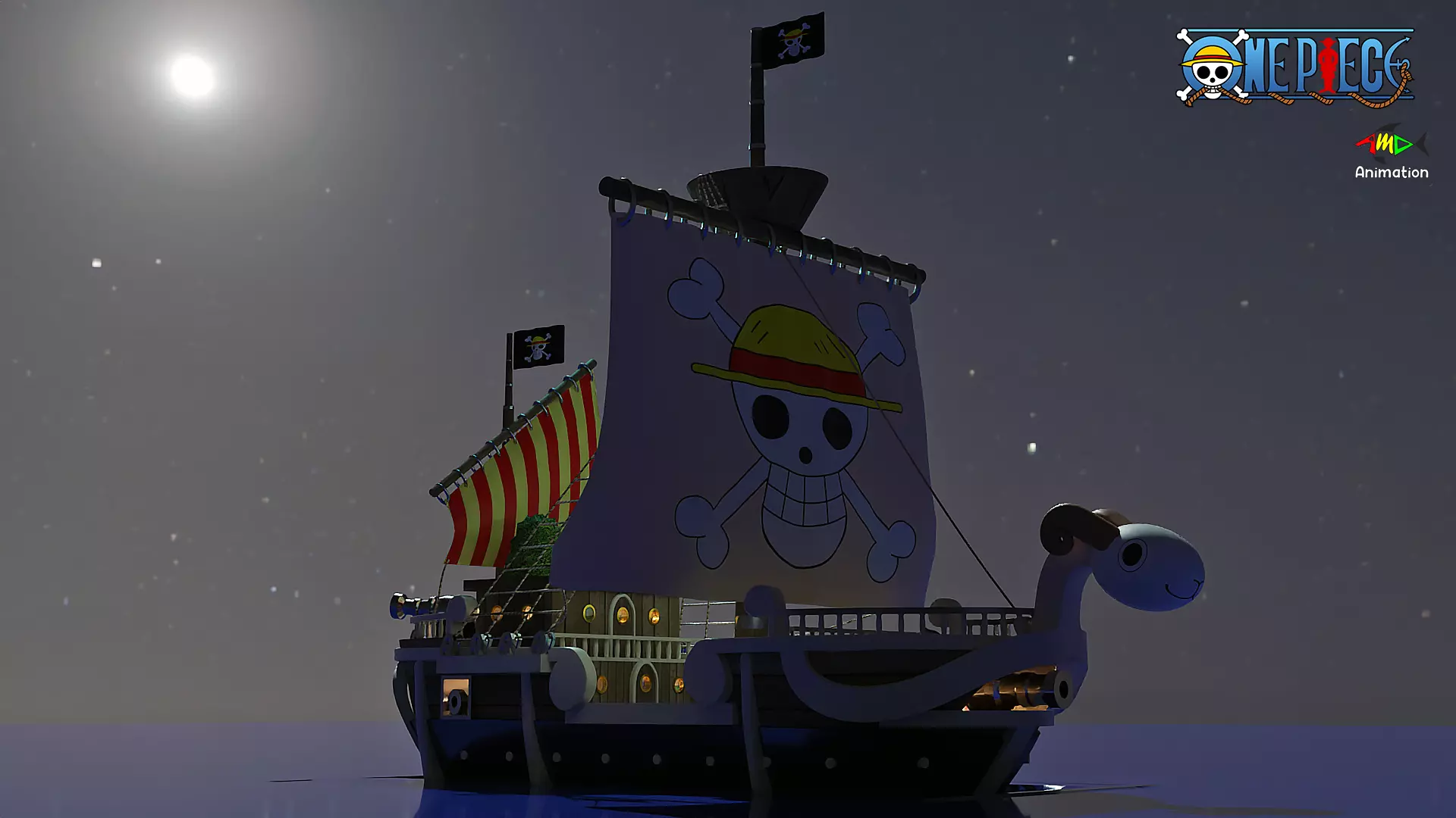 Going Merry One Piece Complete With Rooms 3D model_0