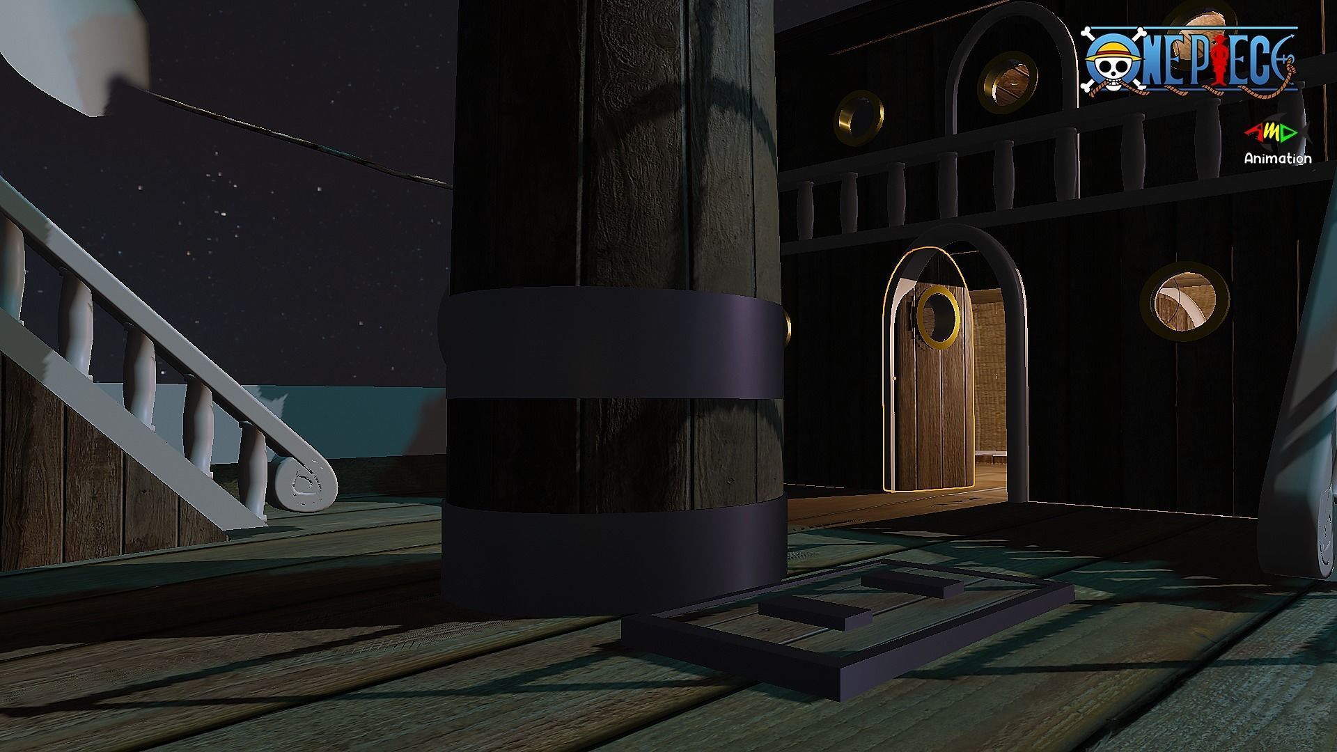 Going Merry One Piece Complete With Rooms 3D model_2