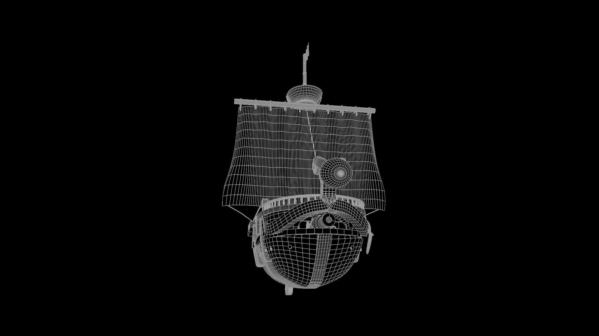 Going Merry One Piece Complete With Rooms 3D model_15