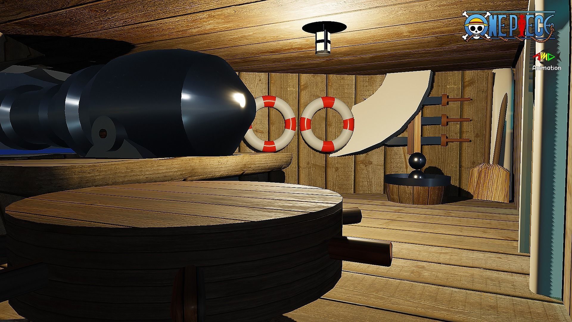Going Merry One Piece Complete With Rooms 3D model_5