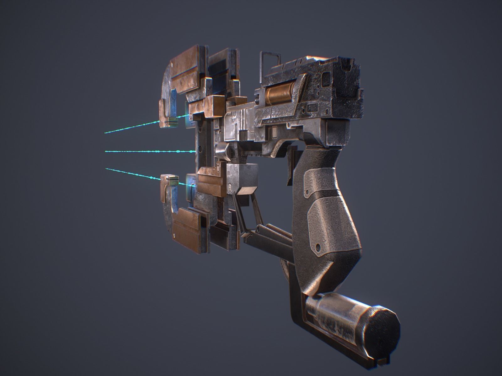 Plasma cutter - Dead Space model Low-poly 3D model_6
