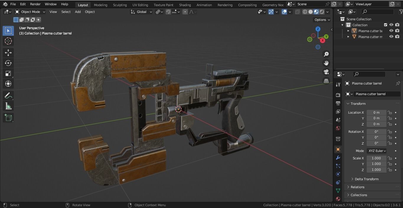 Plasma cutter - Dead Space model Low-poly 3D model_23