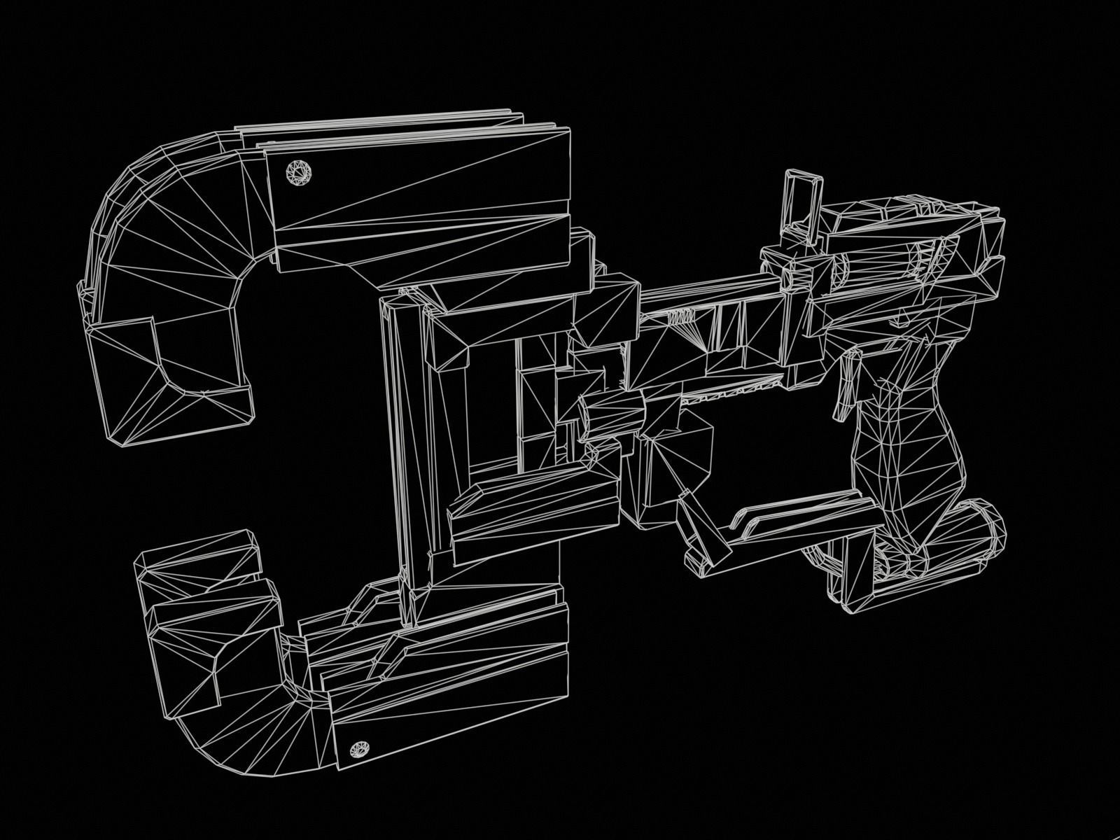 Plasma cutter - Dead Space model Low-poly 3D model_14