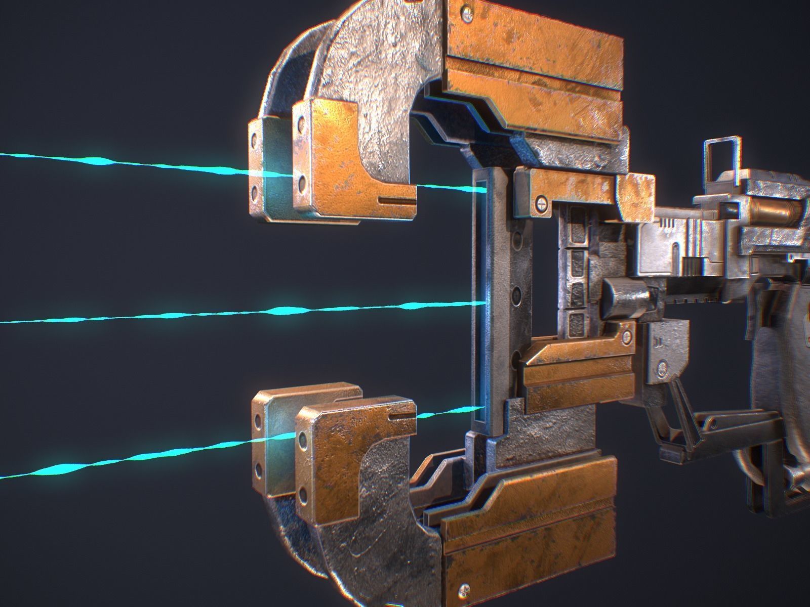 Plasma cutter - Dead Space model Low-poly 3D model_7