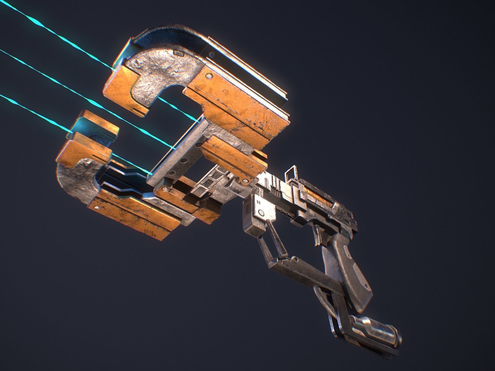 Plasma cutter - Dead Space model Low-poly 3D model_4