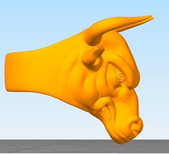 Anillo Torito 3D print model_1