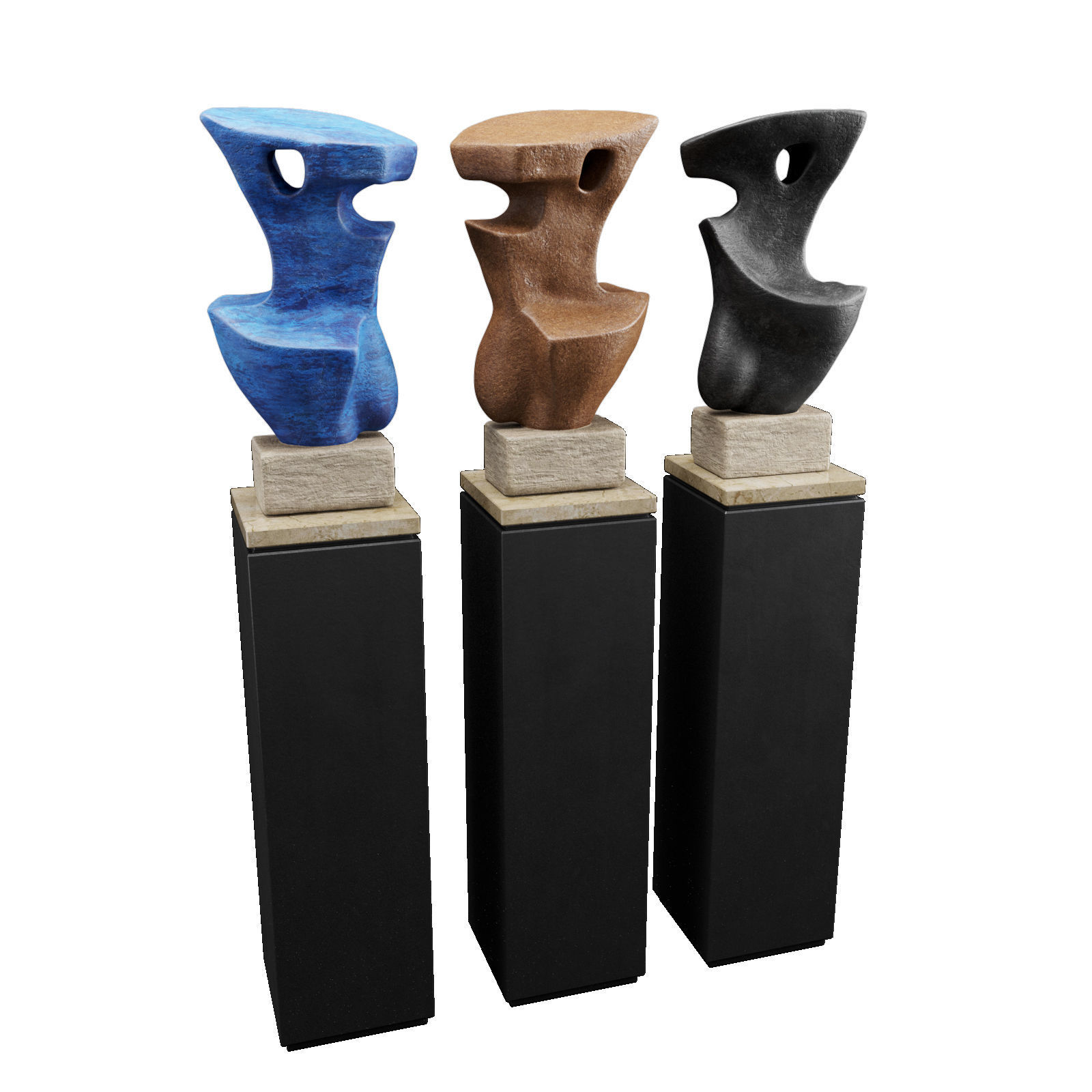 Bluetooth figure sculpture 3D model_1