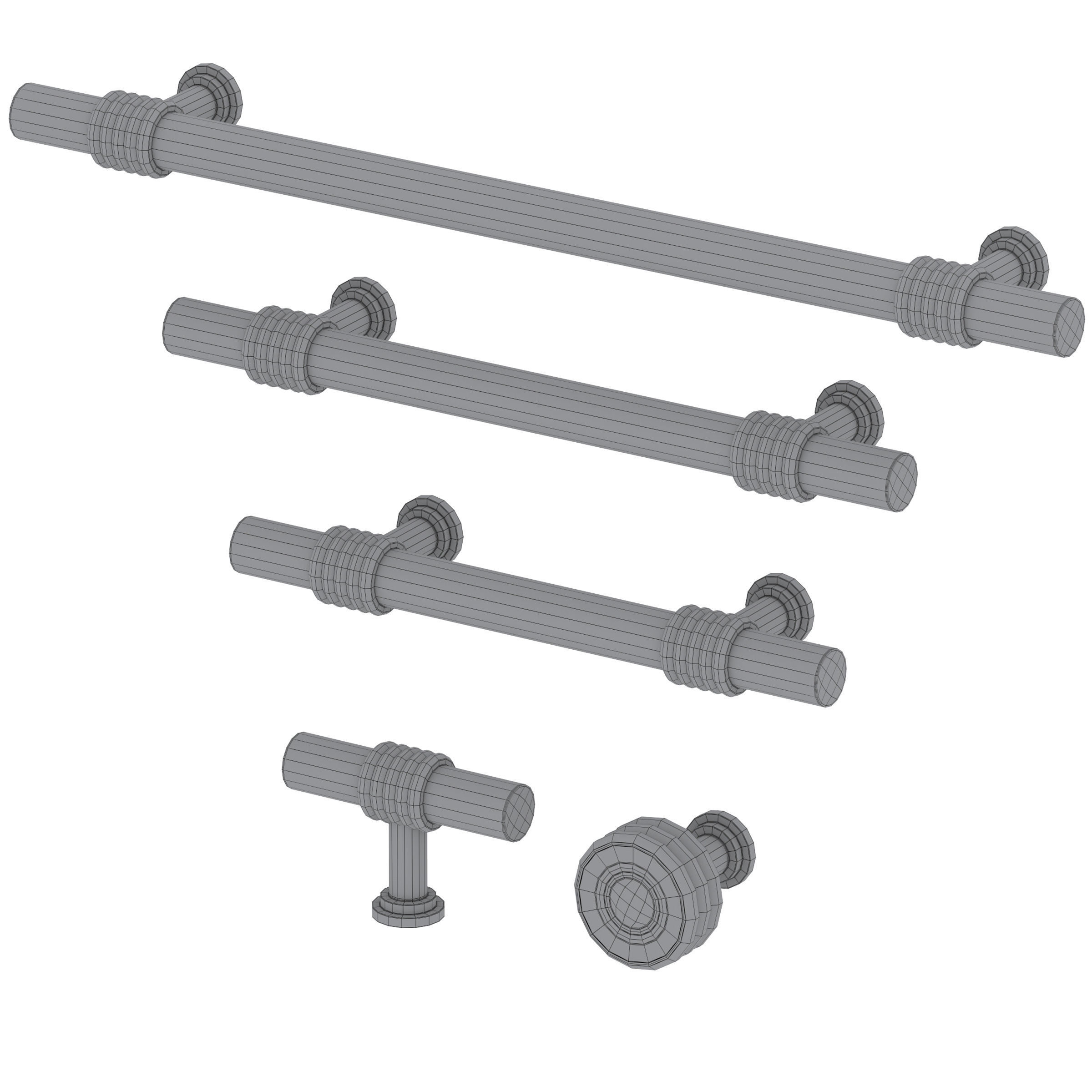 Furniture handles Grove by Meraki 3D model_4