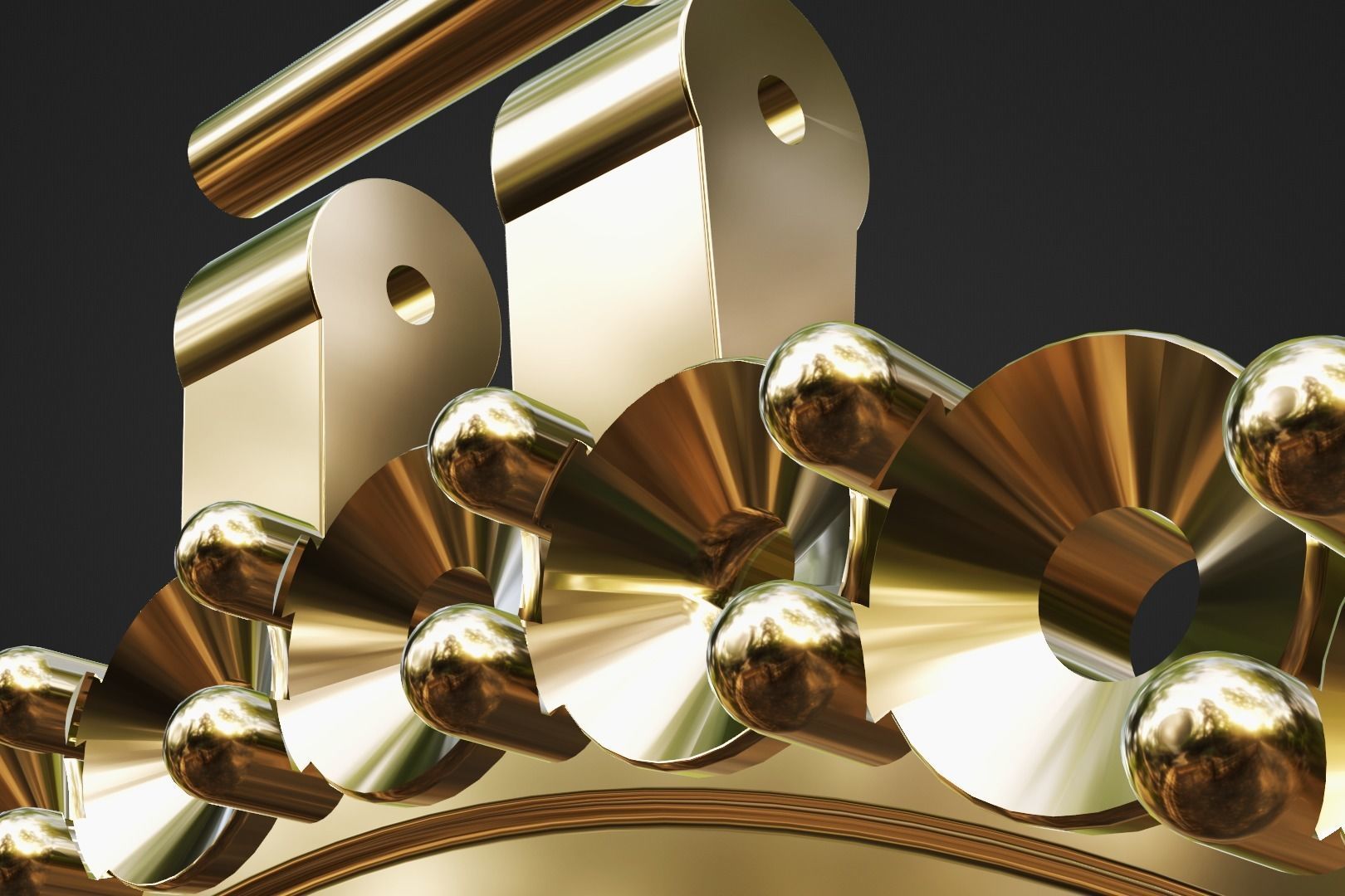 25mm diamond photo picture frame pendant 3D print model_7