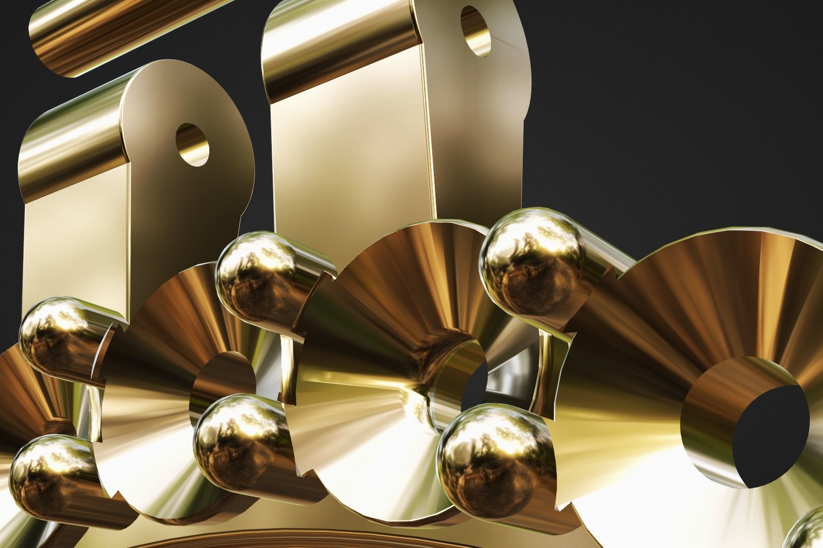 25mm diamond photo picture frame pendant 3D print model_8