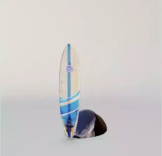 Surf Board Realistic 3D print model