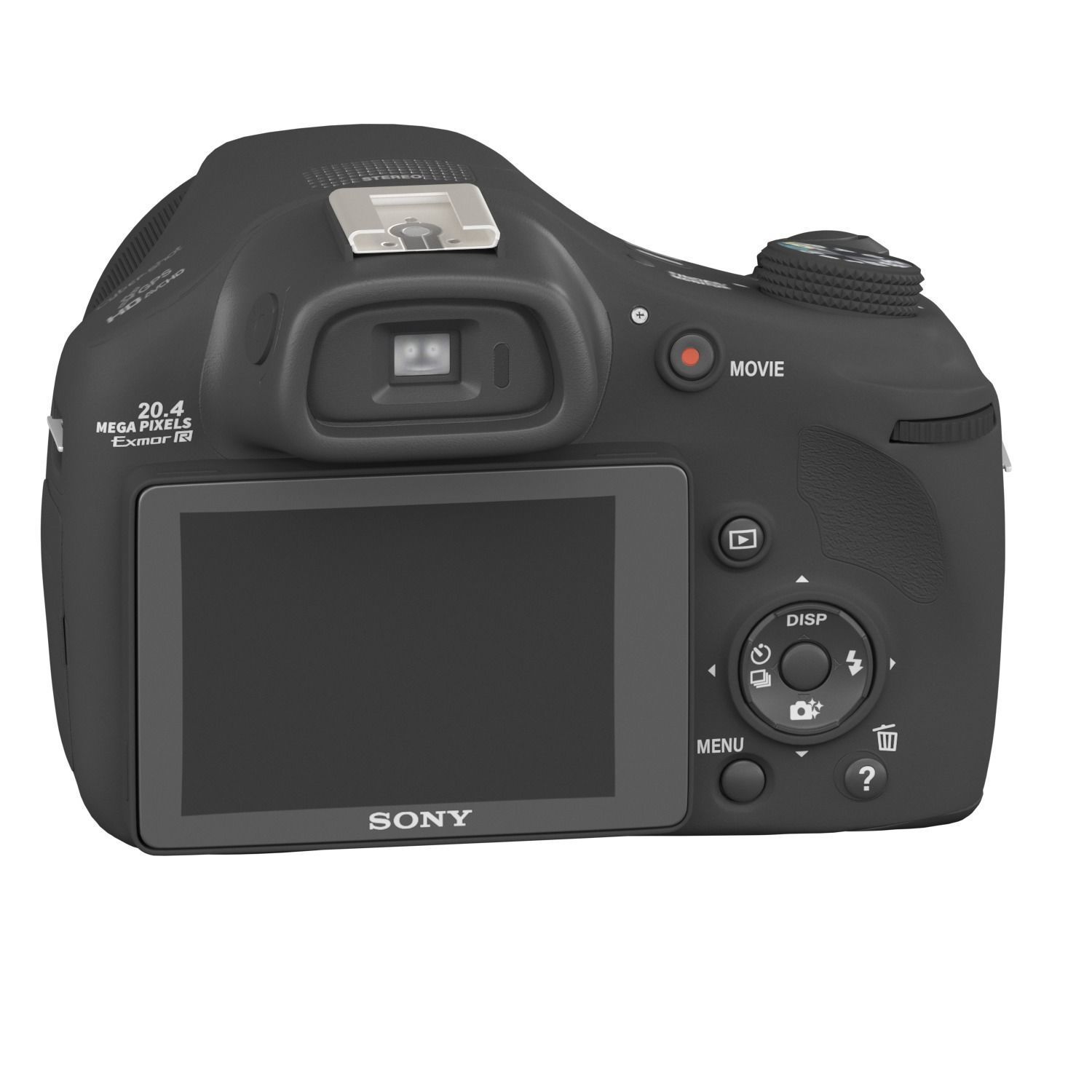 Sony Cyber-SHOT DSC-HX300  Low-poly 3D model_2