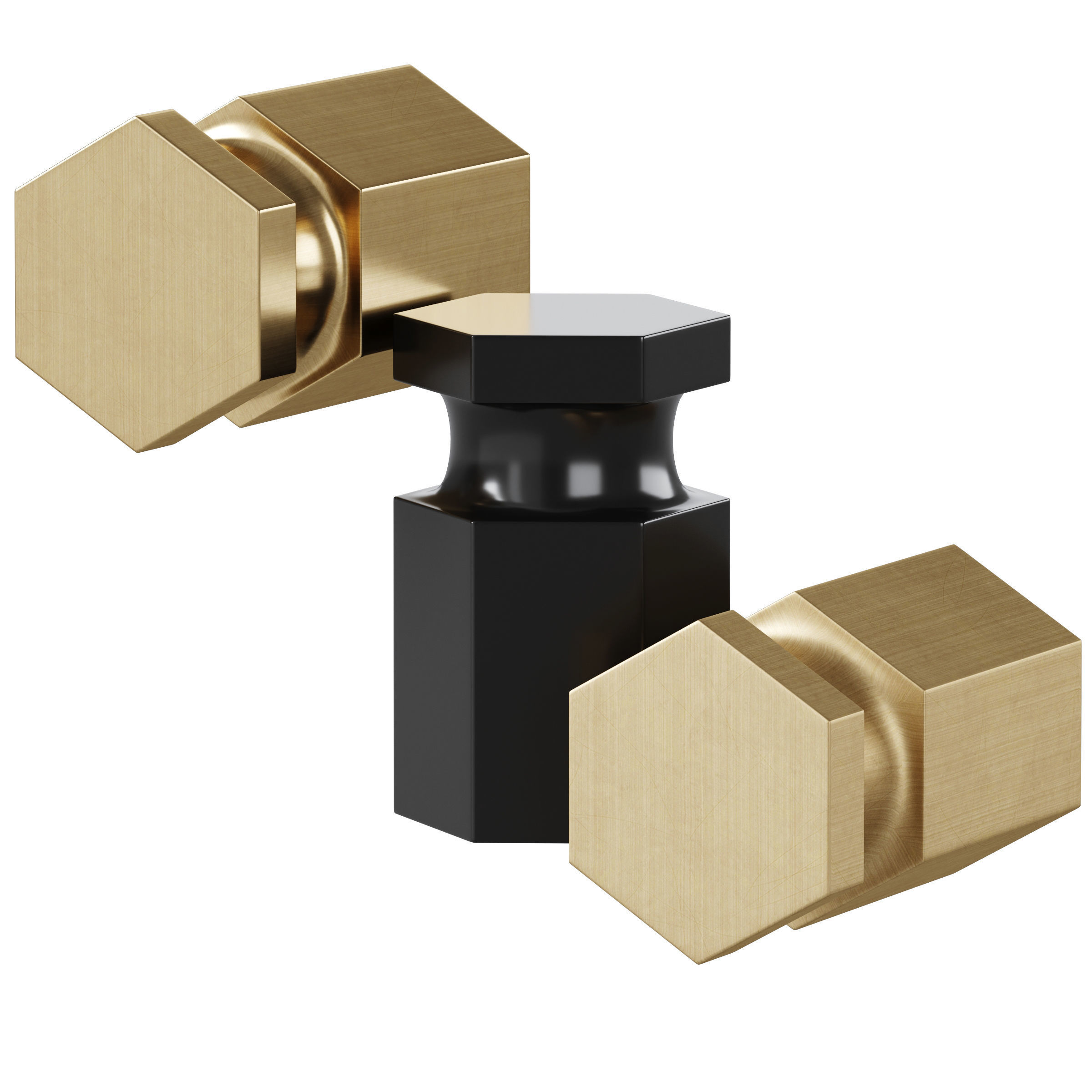 Furniture handles LAVAU by CB2 3D model_2