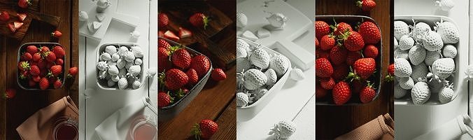 polypasta - strawberry 01 3D model 6