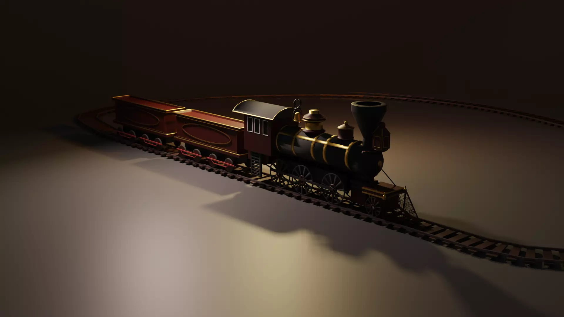 Steam locomotive Free 3D model