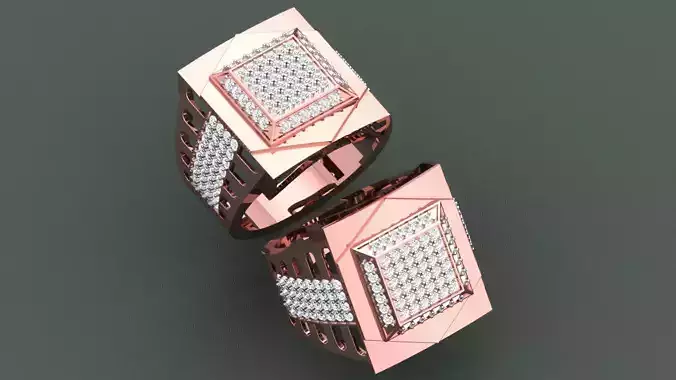 GENTS HIPHOP DIAMOND RING