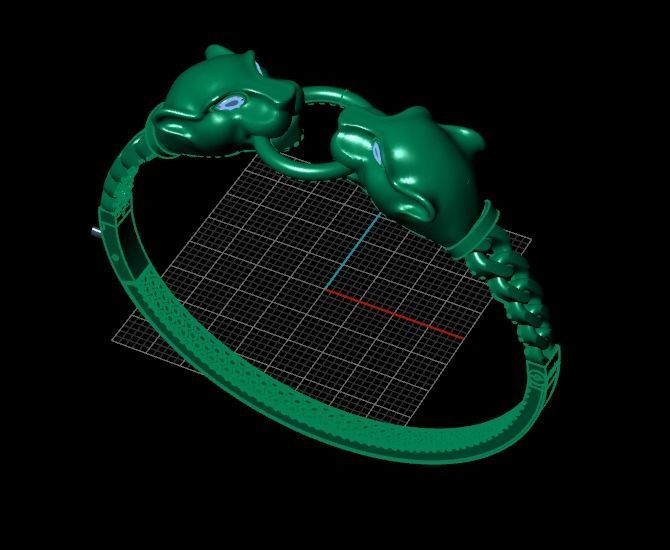 3d panther clamp 3D print model_1