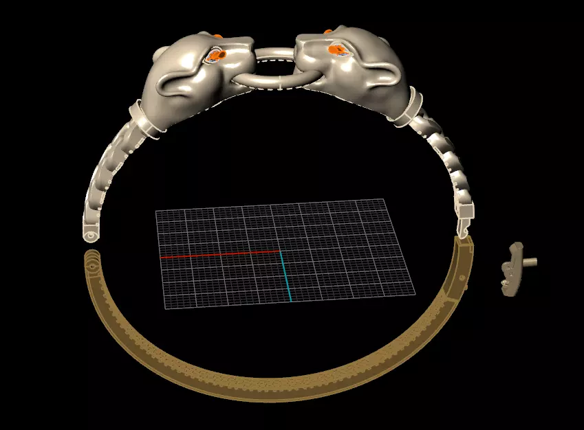 3d panther clamp 3D print model_0