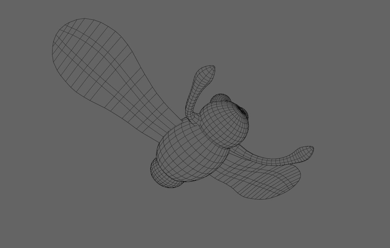 Alien Little Mosquito Low-poly 3D model_19