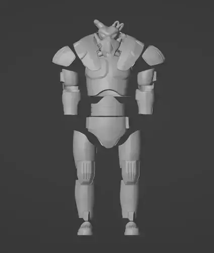 F3-NV X01 Power Armor One-Twelfth Kit 3D print model