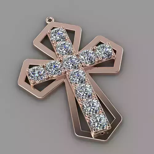 KUTSAL PIRLANTA HAC KOLYE 3DM STL OBJ FBX  3D BASKI MODELI 