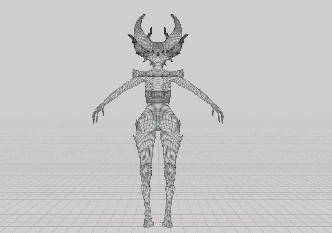 Character Demon Low-Poly Low-poly 3D model_6