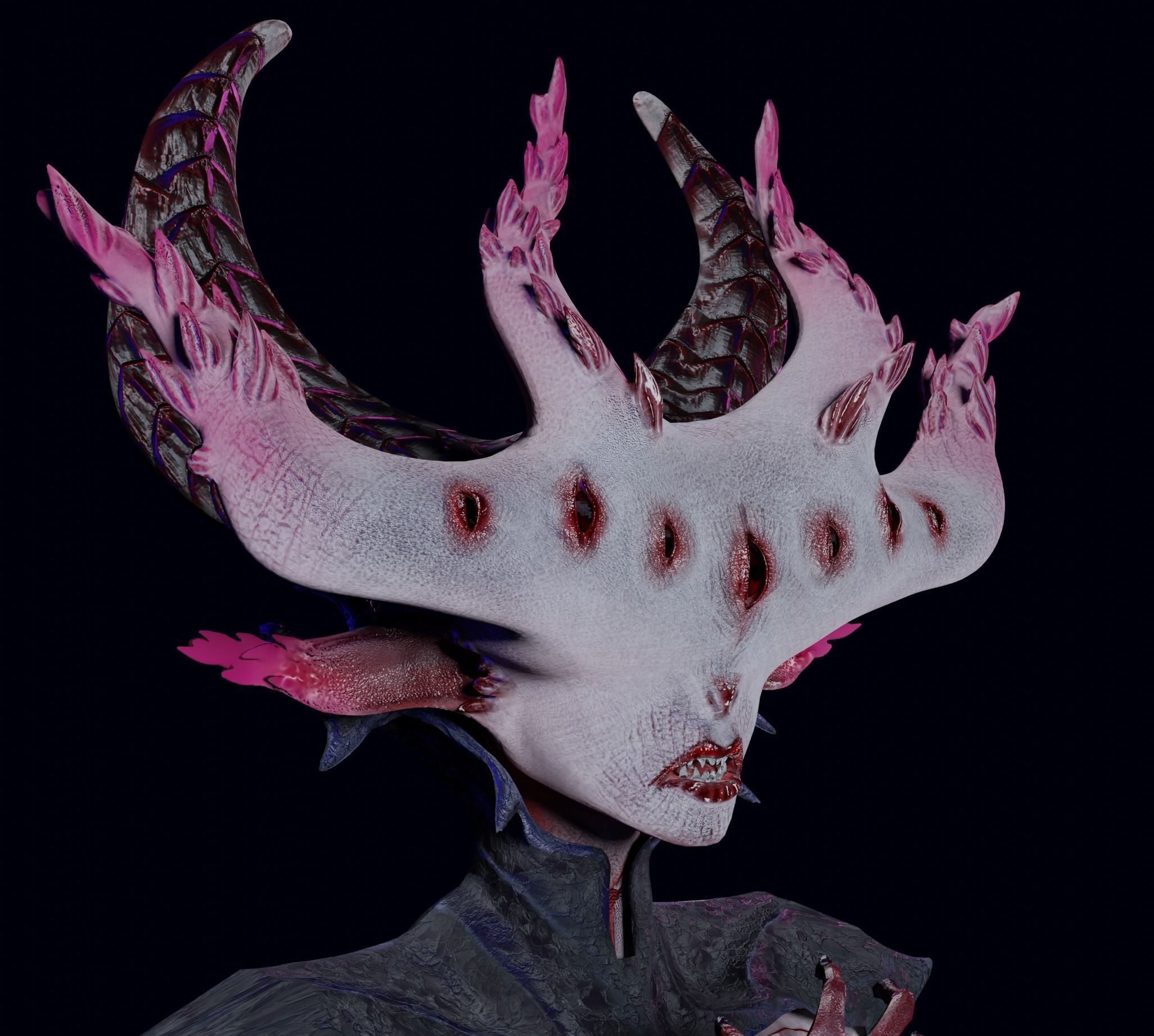 Character Demon Low-Poly Low-poly 3D model_2