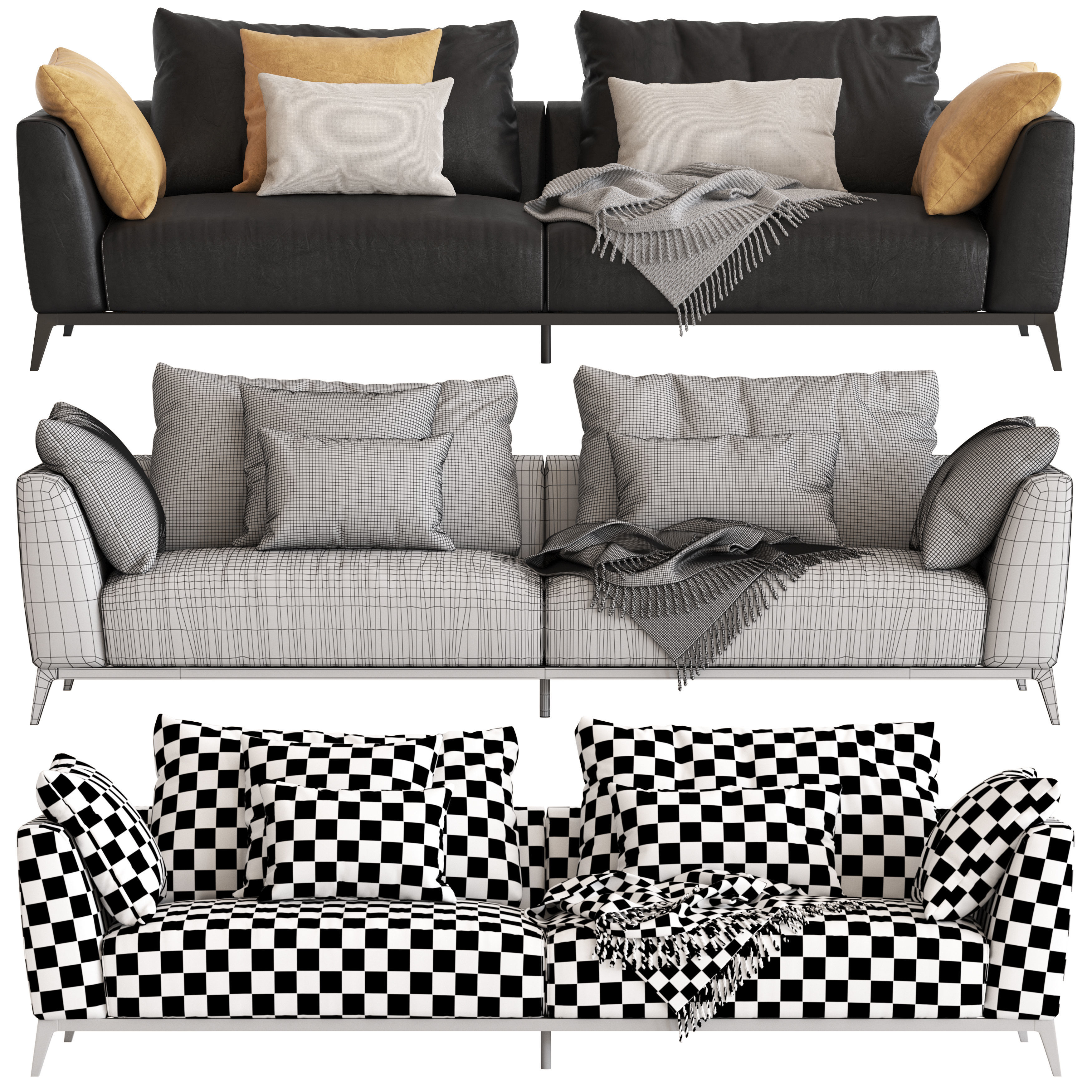 Flou Oliver Sofa type3 3D model_5