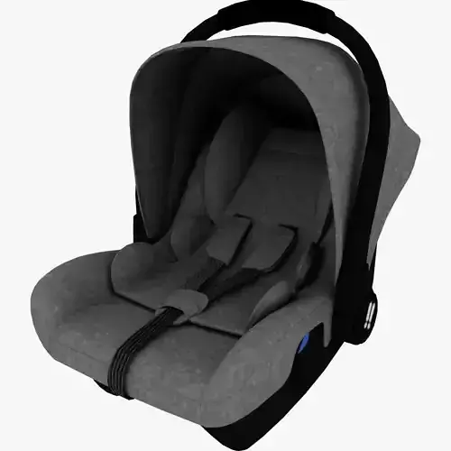 baby car seat Low-poly 3D model