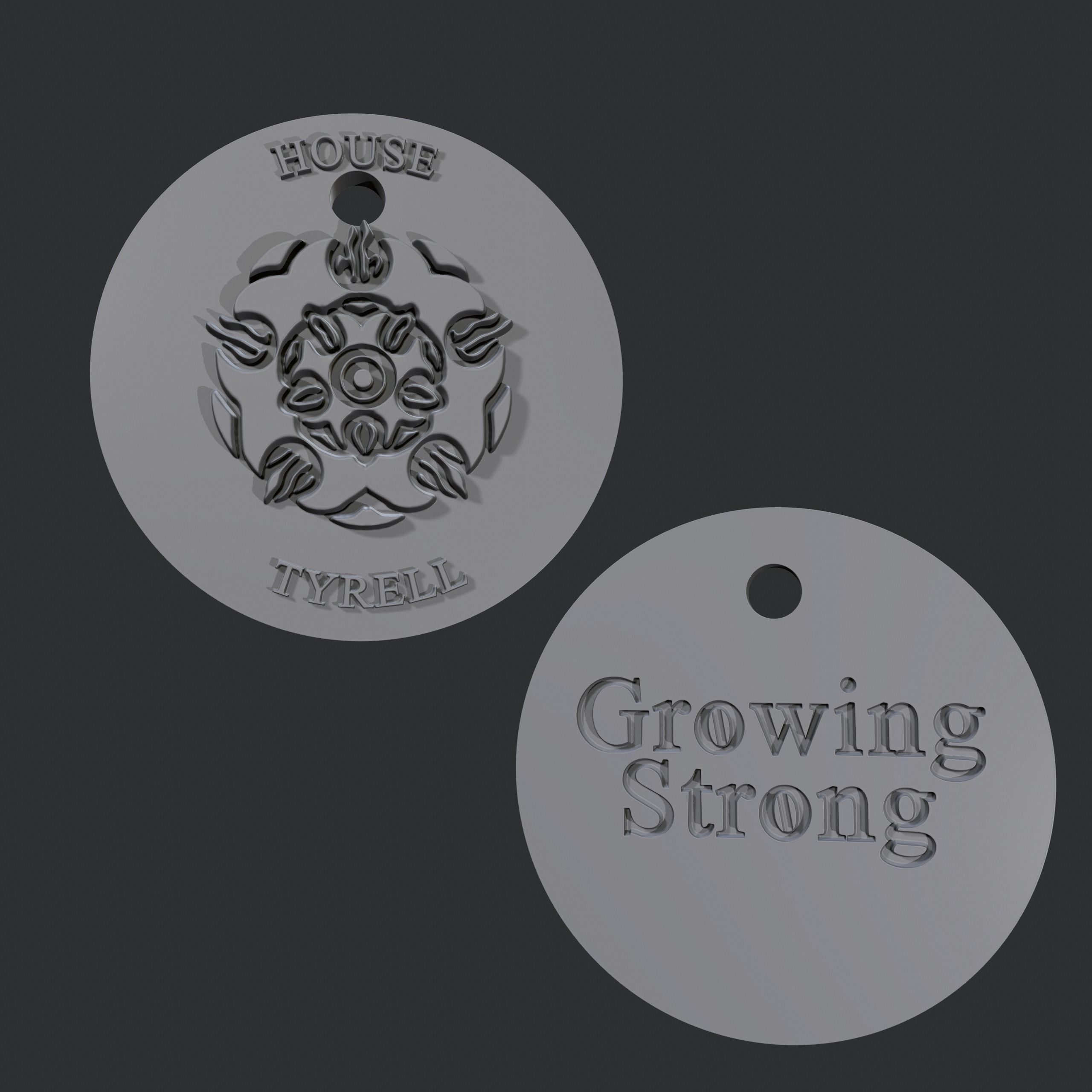 Keychains fanart Game of Thrones 3D print model_4