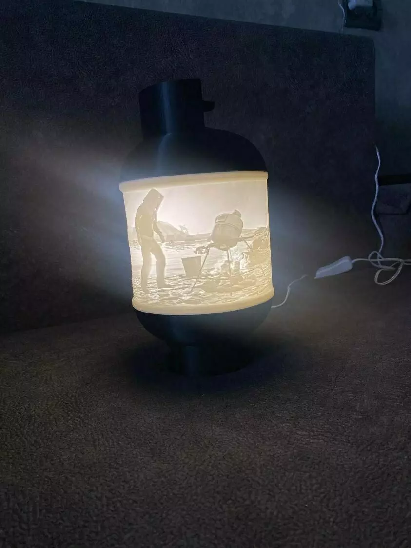 RUST night light 3D print model