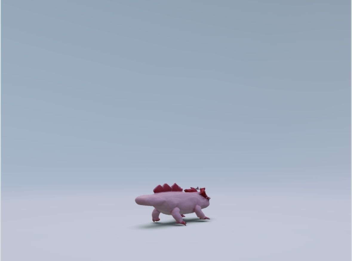 Axolotl 3D model 3D print model_5